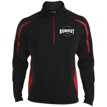 Load image into Gallery viewer, Runout Billiards Clothing - Men's Sport Wicking Colorblock 1/2 Zip