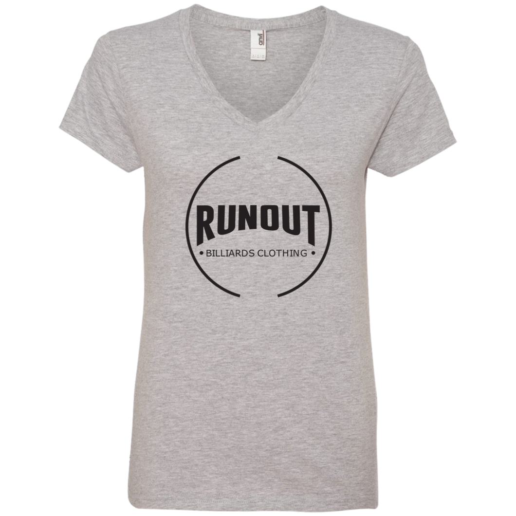 Runout Billiards Clothing - Anvil Ladies' V-Neck T-Shirt