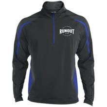 Load image into Gallery viewer, Runout Billiards Clothing - Men's Sport Wicking Colorblock 1/2 Zip
