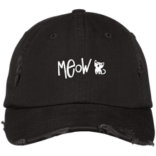 Load image into Gallery viewer, Meow Distressed Hat
