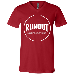 Runout Billiards Clothing - Bella + Canvas Unisex Jersey SS V-Neck T-Shirt
