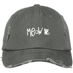Meow Distressed Hat