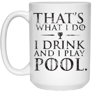 Game of Thrones Billiards - White Coffee Mug 15 oz.