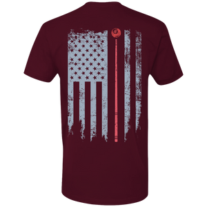 Runout Billiards Clothing - American Flag Cotton T-Shirt