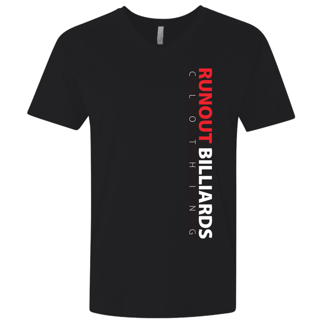 Runout Billiards Clothing - Vertical Next Level Men's Premium Fitted SS V-Neck
