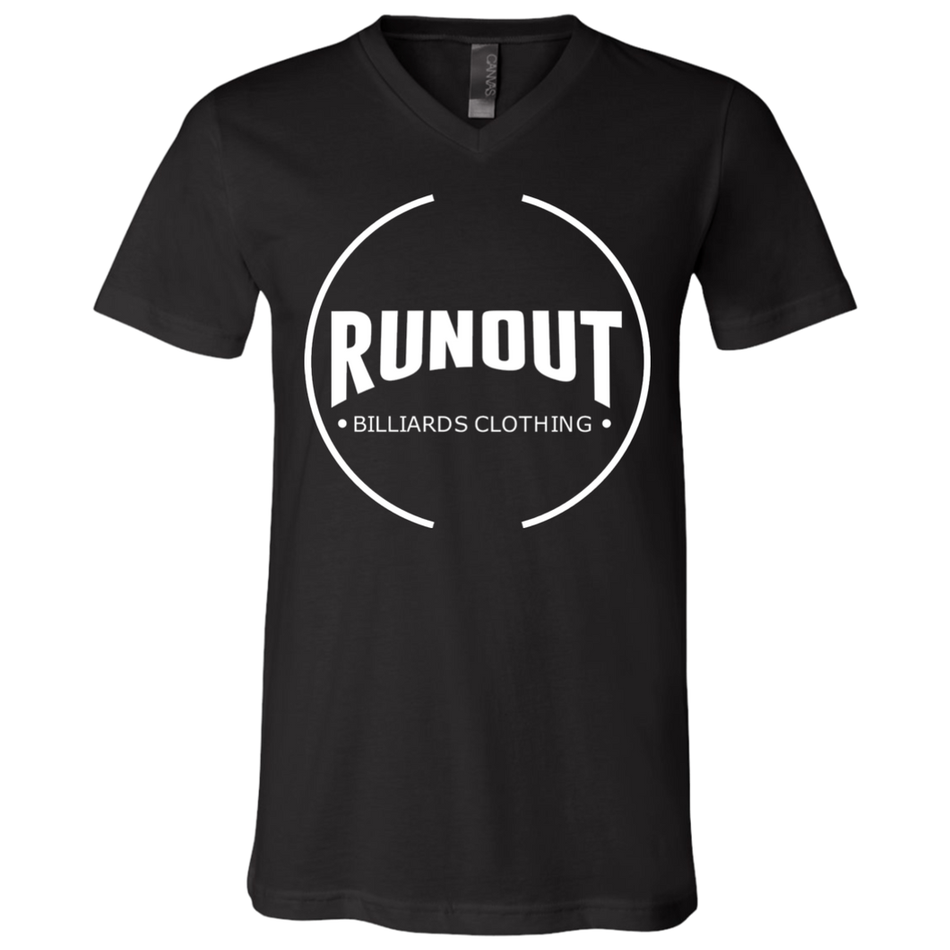 Runout Billiards Clothing - Bella + Canvas Unisex Jersey SS V-Neck T-Shirt